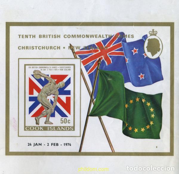 Briefmarken: 206529 MNH COOK Islas 1974 10 JUEGOS DE LA COMMONWEALTH