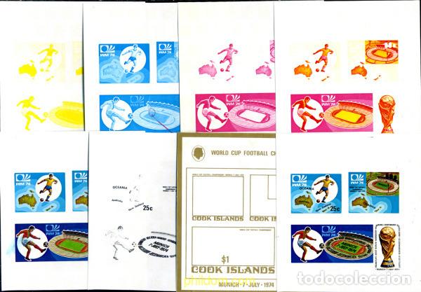Briefmarken: 206566 MNH COOK Islas 1974 COPA DEL MUNDO DE FUTBOL. ALEMANIA-74