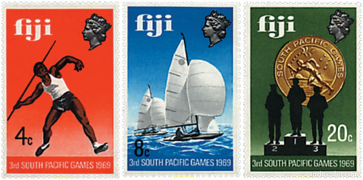 Sellos: 43293 MNH FIJI 1969 3 JUEGOS DEL PACIFICO SUR