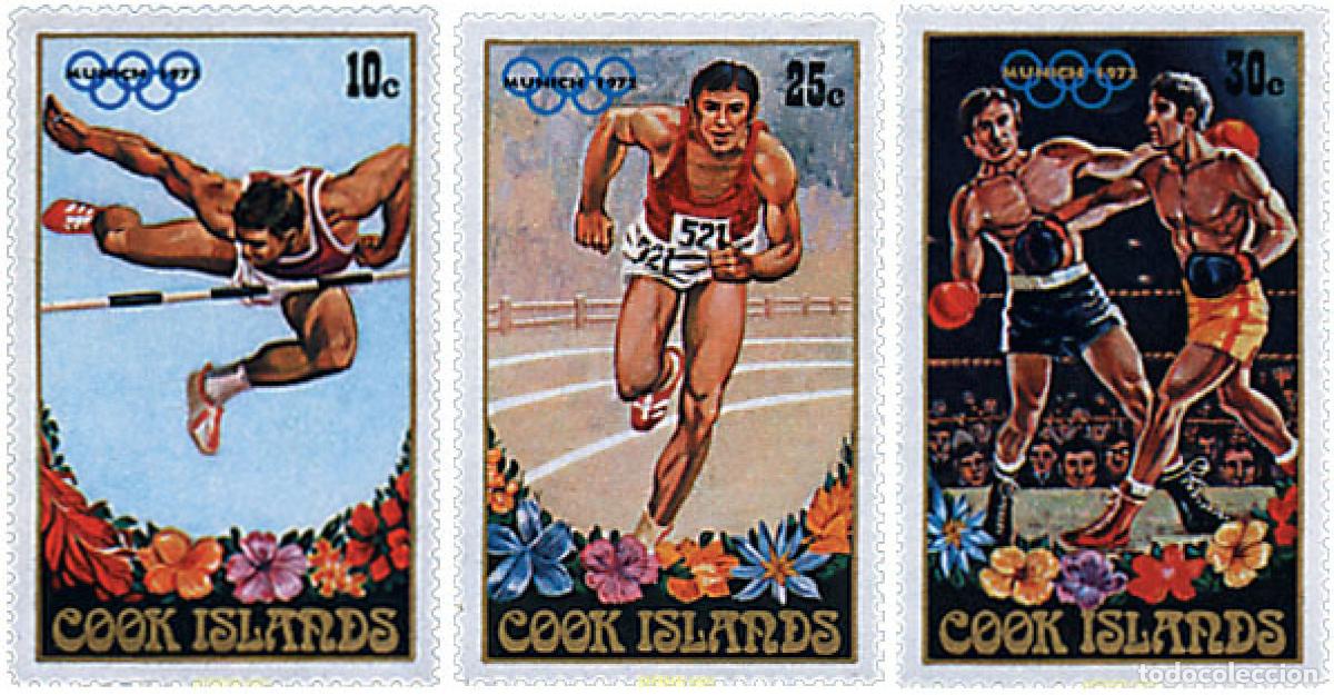 Sellos: 82723 MNH COOK Islas 1972 20 JUEGOS OLIMPICOS VERANO MUNICH 1972