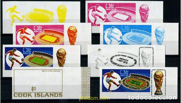Sellos: 206569 MNH COOK Islas 1974 COPA DEL MUNDO DE FUTBOL. ALEMANIA-74