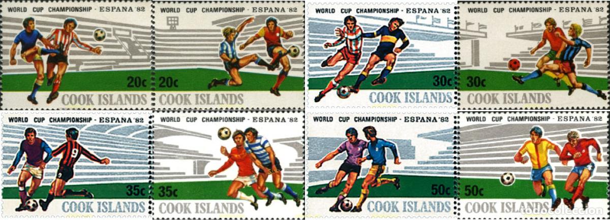 Sellos: 65670 MNH COOK Islas 1981 COPA DEL MUNDO DE FUTBOL. ESPA&Ntilde;A-82