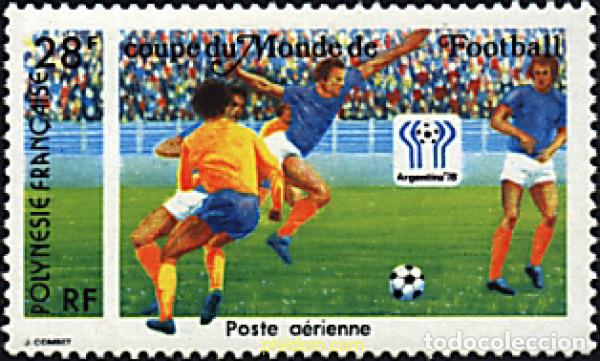 Sellos: 43574 MNH POLINESIA FRANCESA 1978 COPA DEL MUNDO DE FUTBOL. ARGENTINA-78