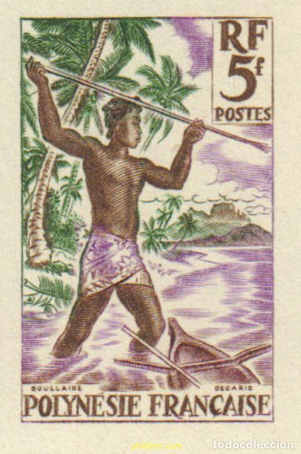 Sellos: 593049 MNH POLINESIA FRANCESA 1960 PESCA CON ARPON