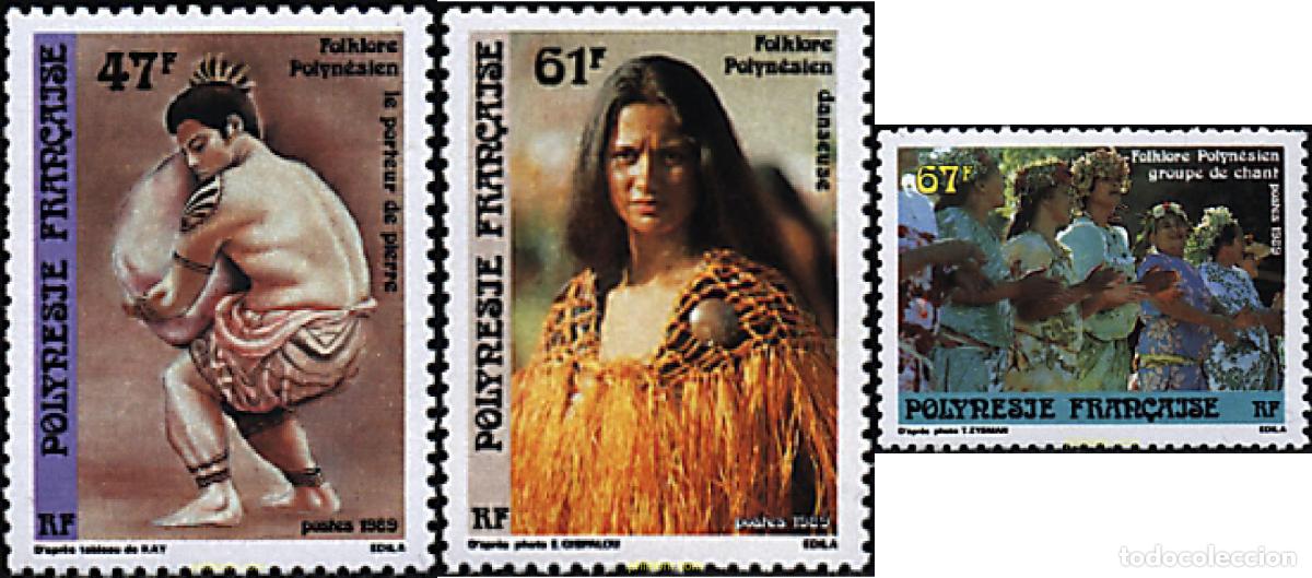 Sellos: 43629 MNH POLINESIA FRANCESA 1989 FOLCLORE POPULAR