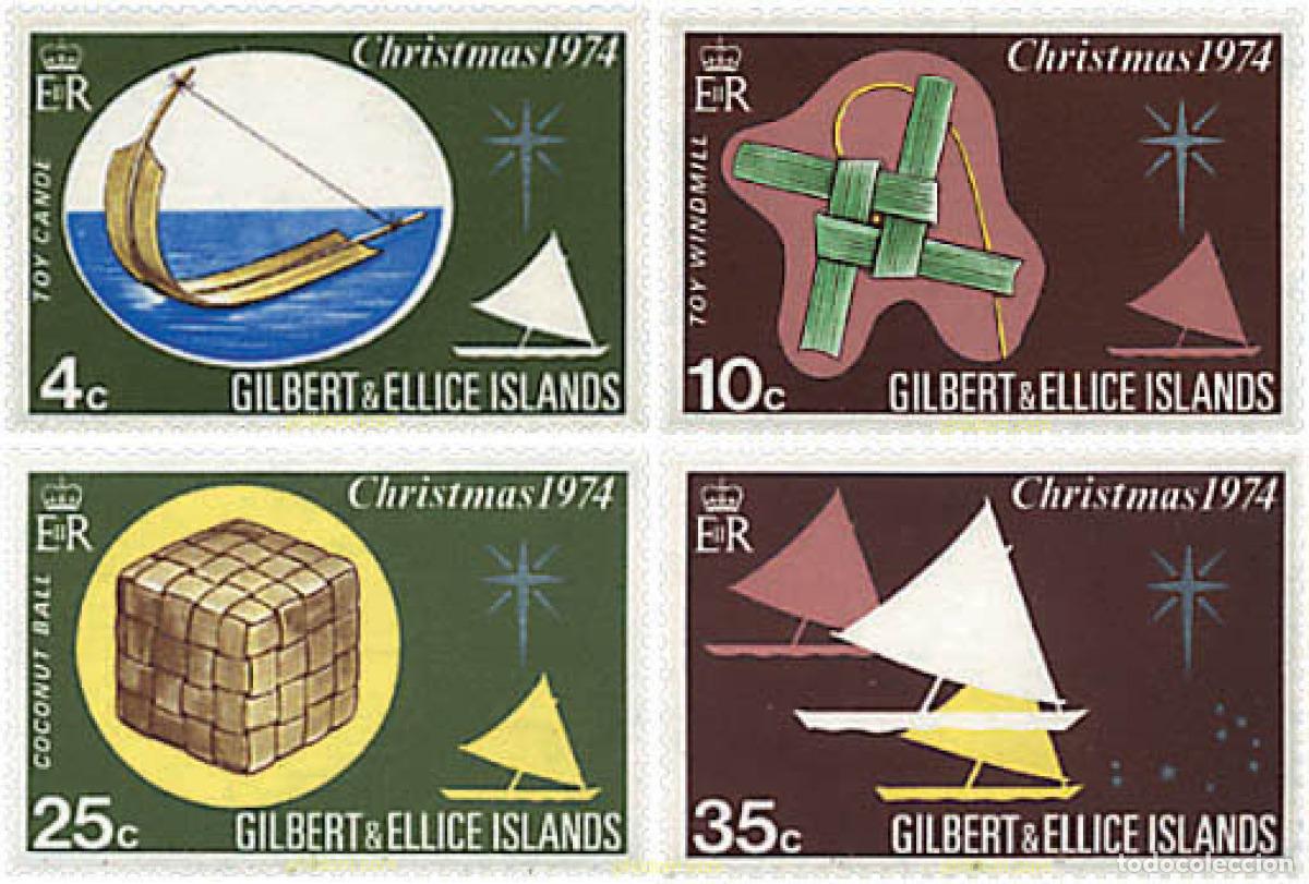 Sellos: 43703 MNH GILBERT Y ELLICE 1974 NAVIDAD
