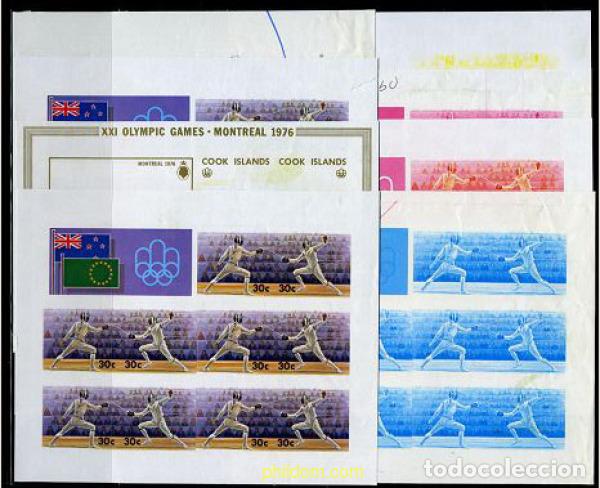Sellos: 206619 MNH COOK Islas 1976 21 JUEGOS OLIMPICOS VERANO MONTREAL 1976