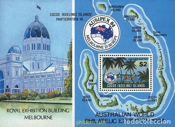 Sellos: 44234 MNH COCOS Islas 1984 AUSIPEX 84. EXPOSICION FILATELICA INTERNACIONAL