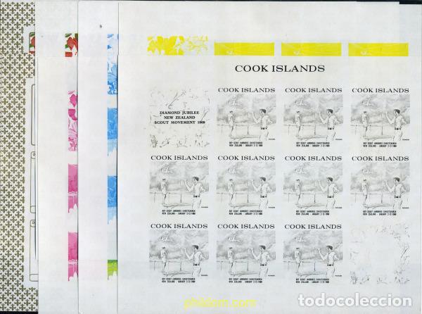 Sellos: 206385 MNH COOK Islas 1969 5 JAMBOREE DE CHRISTCHURCH, NUEVA ZELANDA