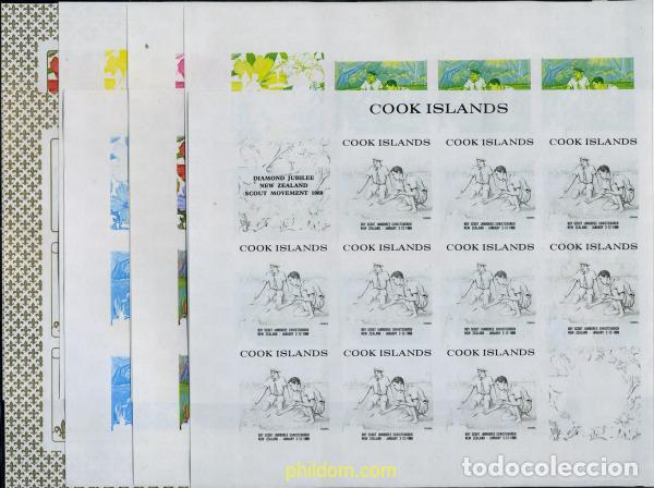 Sellos: 206386 MNH COOK Islas 1969 5 JAMBOREE DE CHRISTCHURCH, NUEVA ZELANDA