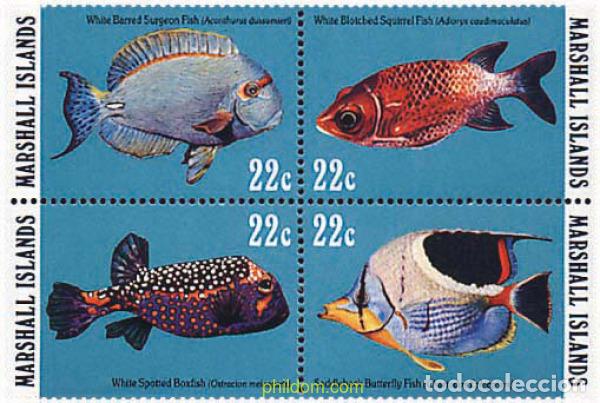Timbres: 6825 MNH MARSHALL Islas 1985 PECES