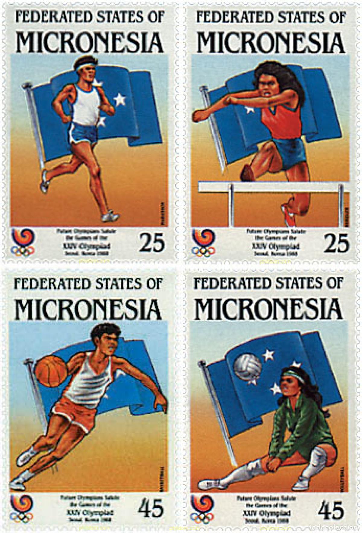 Timbres: 52105 MNH MICRONESIA 1988 24 JUEGOS OLIMPICOS VERANO SEUL 1988