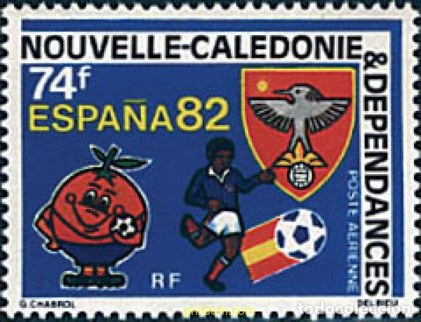 Sellos: 44492 MNH NUEVA CALEDONIA 1982 COPA DEL MUNDO DE FUTBOL. ESPA&Ntilde;A-82