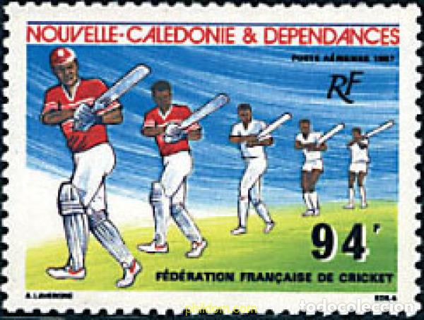 Sellos: 44528 MNH NUEVA CALEDONIA 1987 FEDERACION FRANCESA DE CRICKET