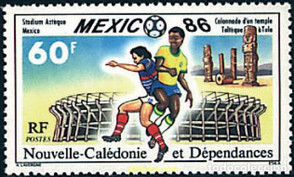 Sellos: 44519 MNH NUEVA CALEDONIA 1986 COPA DEL MUNDO DE FUTBOL. MEXICO-86