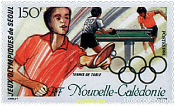 Sellos: 44536 MNH NUEVA CALEDONIA 1988 24 JUEGOS OLIMPICOS VERANO SEUL 1988