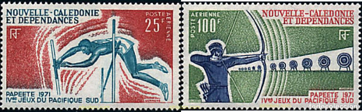 Sellos: 262977 MNH NUEVA CALEDONIA 1971 4 JUEGOS DEL PACIFICO SUR