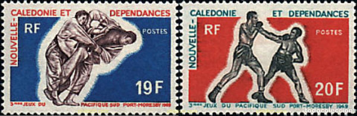Francobolli: 589052 MNH NUEVA CALEDONIA 1969 3 JUEGOS DEL PACIFICO SUR