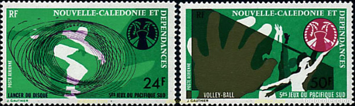 Francobolli: 346290 HINGED NUEVA CALEDONIA 1975 5 JUEGOS DEPORTIVOS DEL PACIFICO SUR