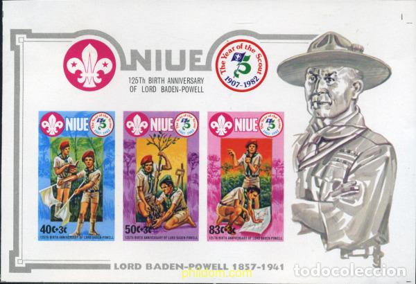 Sellos: 20099 MNH NIUE 1983 75 ANIVERSARIO DEL ESCULTISMO