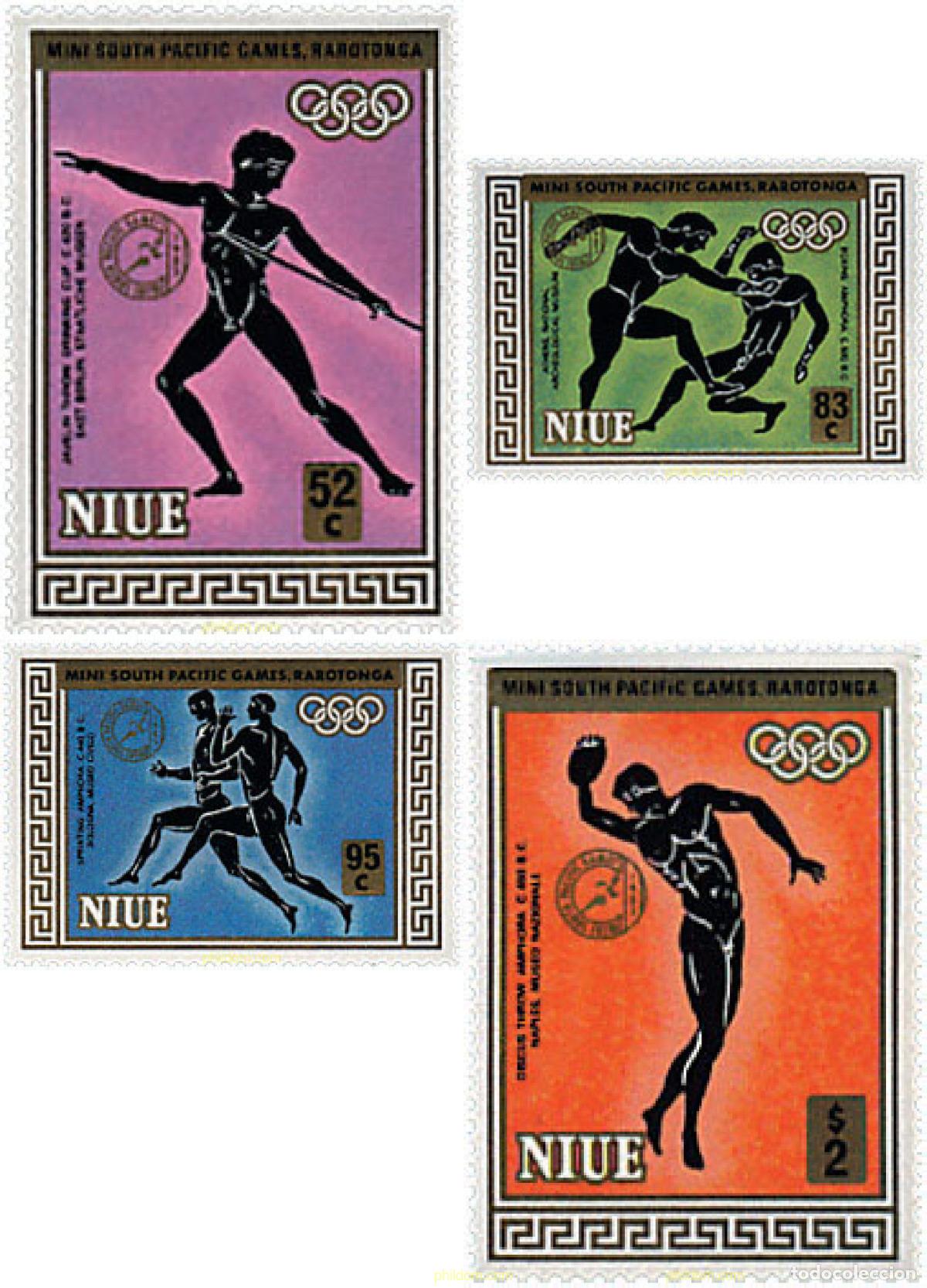 Sellos: 44809 MNH NIUE 1985 2 MINI JUEGOS DEPORTIVOS DEL PACIFICO SUR