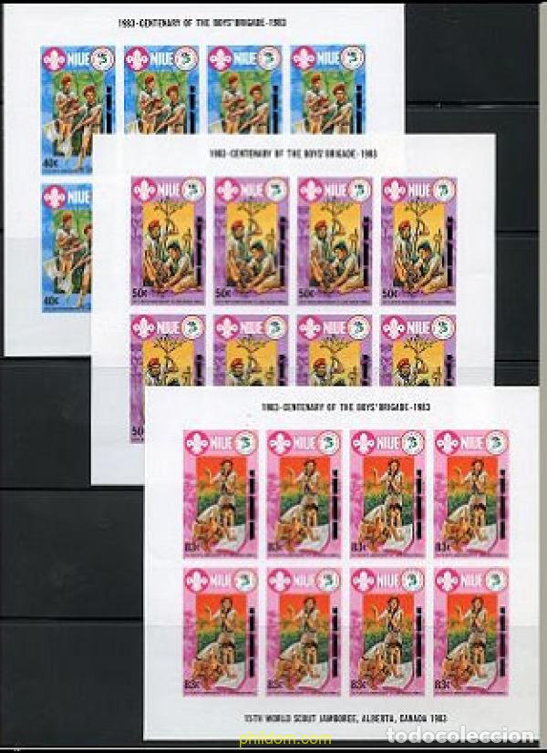 Sellos: 220243 MNH NIUE 1983 15 JAMBOREE MUNDIAL EN CANADA