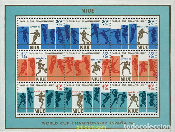 Sellos: 56578 MNH NIUE 1981 COPA DEL MUNDO DE FUTBOL. ESPA&Ntilde;A-82