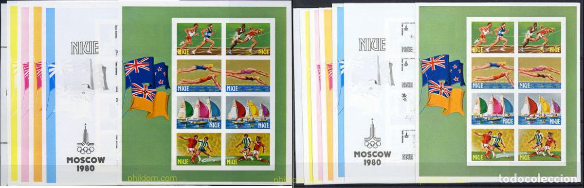 Sellos: 220199 MNH NIUE 1980 22 JUEGOS OLIMPICOS VERANO MOSCU 1980