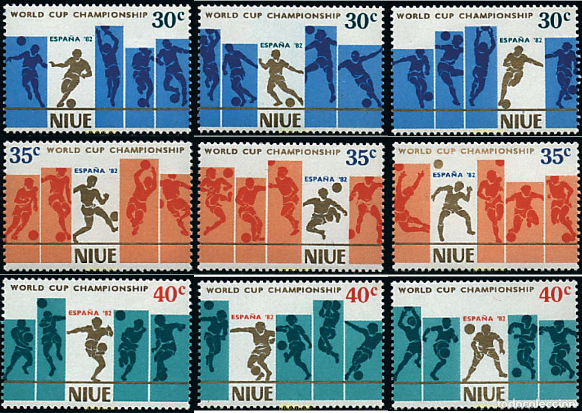 Sellos: 56375 MNH NIUE 1981 COPA DEL MUNDO DE FUTBOL. ESPA&Ntilde;A-82