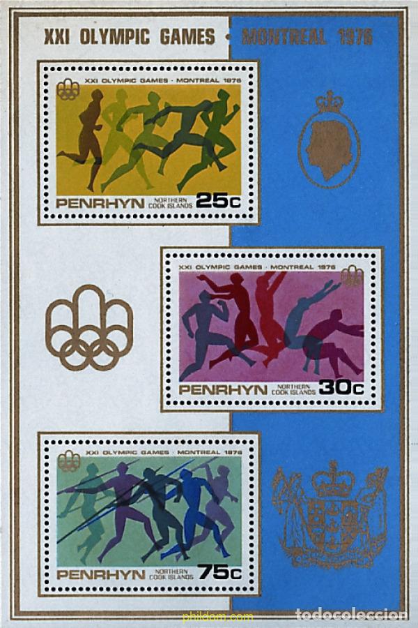 Sellos: 54945 MNH PENRHYN 1976 21 JUEGOS OLIMPICOS VERANO MONTREAL 1976