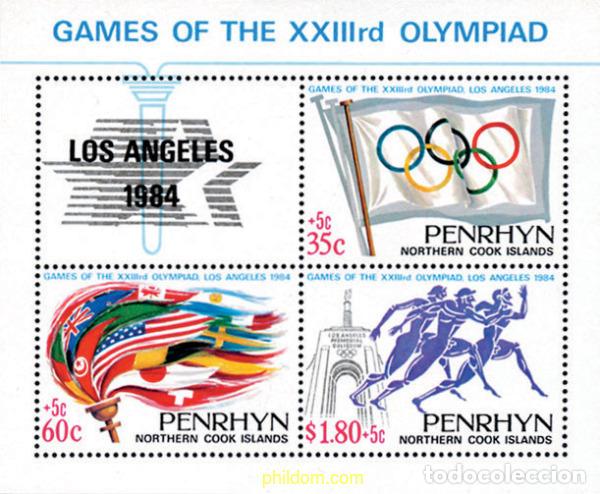 Sellos: 55071 MNH PENRHYN 1984 23 JUEGOS OLIMPICOS VERANO LOS ANGELES 1984