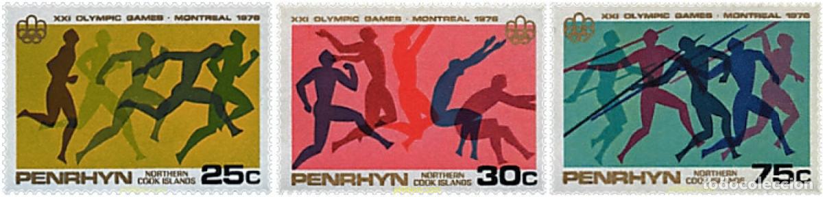 Sellos: 54881 MNH PENRHYN 1976 21 JUEGOS OLIMPICOS VERANO MONTREAL 1976