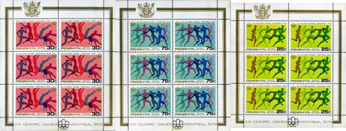 Sellos: 351045 MNH PENRHYN 1976 21 JUEGOS OLIMPICOS VERANO MONTREAL 1976