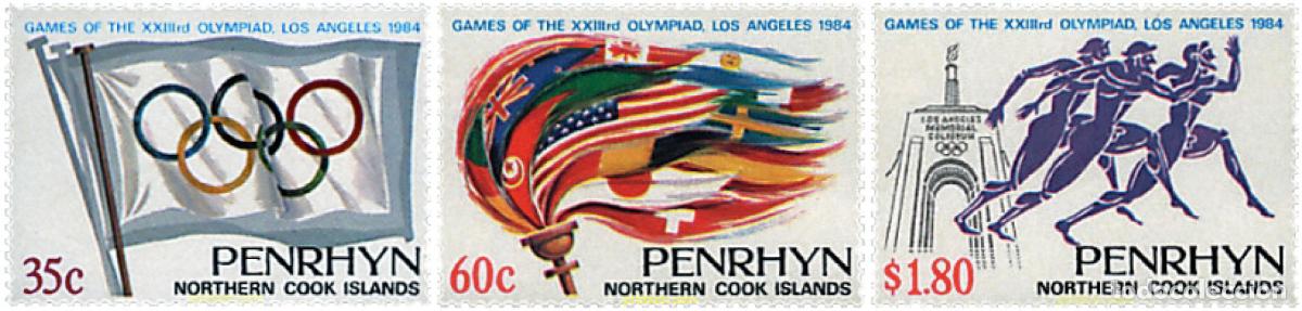 Sellos: 54925 MNH PENRHYN 1984 23 JUEGOS OLIMPICOS VERANO LOS ANGELES 1984