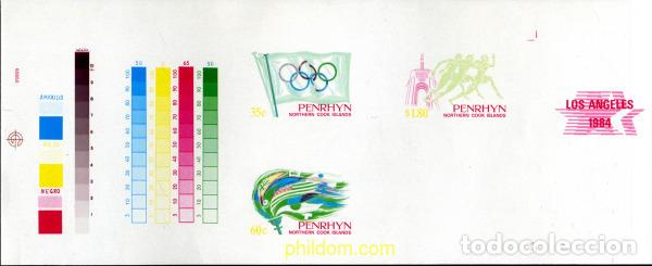 Sellos: 221182 MNH PENRHYN 1984 23 JUEGOS OLIMPICOS VERANO LOS ANGELES 1984