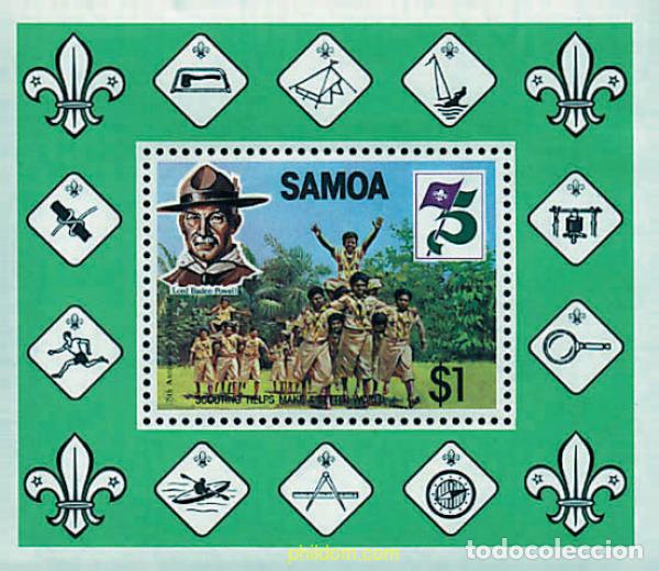 Sellos: 38873 MNH SAMOA 1982 75 ANIVERSARIO DEL ESCULTISMO
