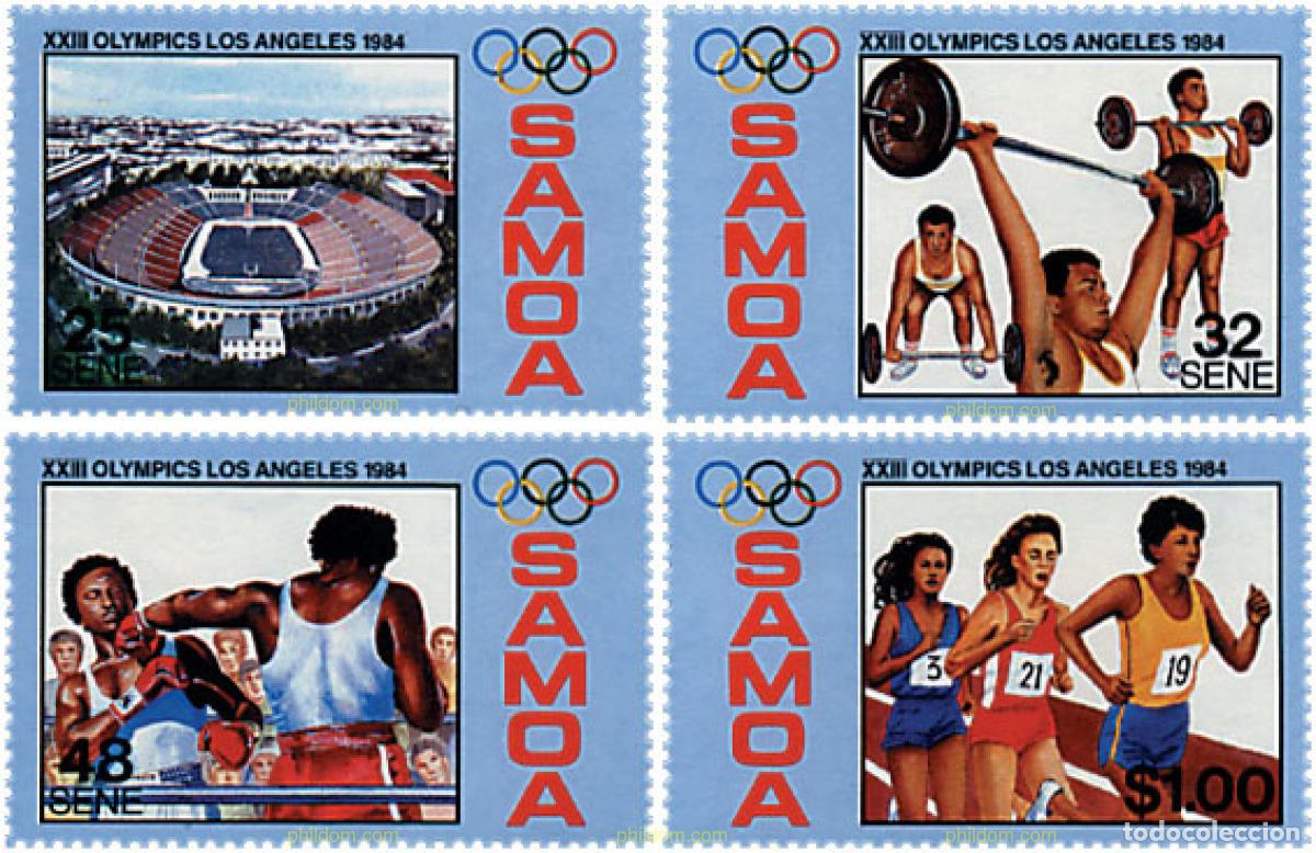 Sellos: 45521 MNH SAMOA 1984 23 JUEGOS OLIMPICOS VERANO LOS ANGELES 1984