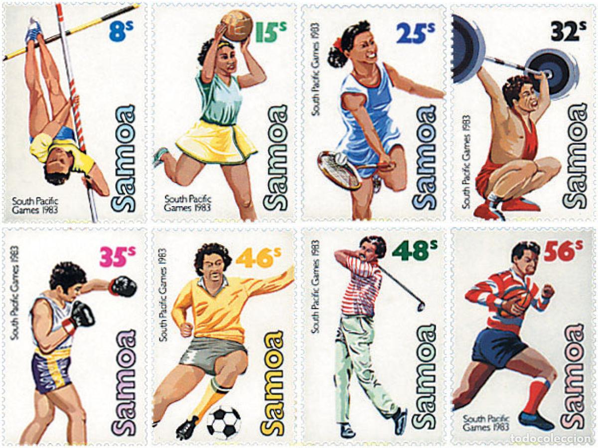 Sellos: 51819 MNH SAMOA 1983 7 JUEGOS DEL PACIFICO SUR