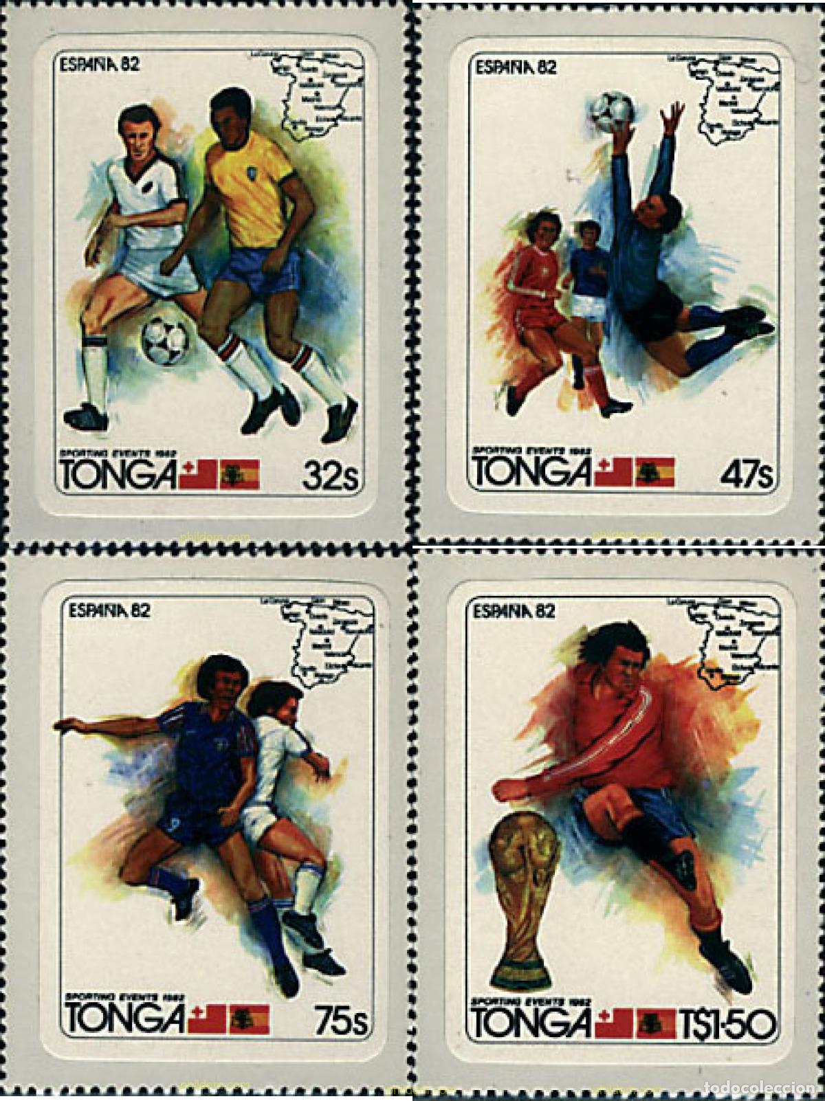Briefmarken: 40087 MNH TONGA 1982 COPA DEL MUNDO DE FUTBOL. ESPA&Ntilde;A-82