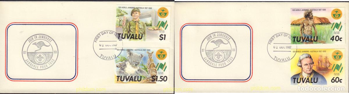 Sellos: 381075 MNH TUVALU 1987 16 JAMBOREE MUNDIAL EN AUSTRALIA