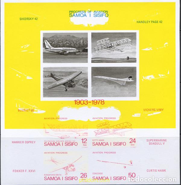 Sellos: 254781 MNH SAMOA 1978 DESARROLLO DE LA AVIACION