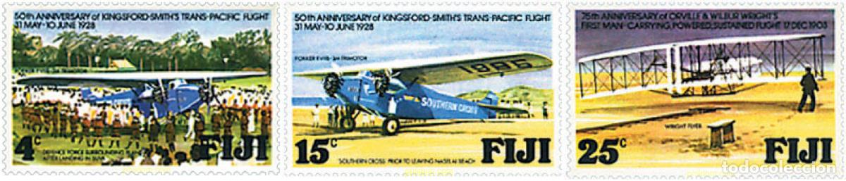 Sellos: 70714 MNH FIJI 1978 PIONEROS DE LA AVIACION
