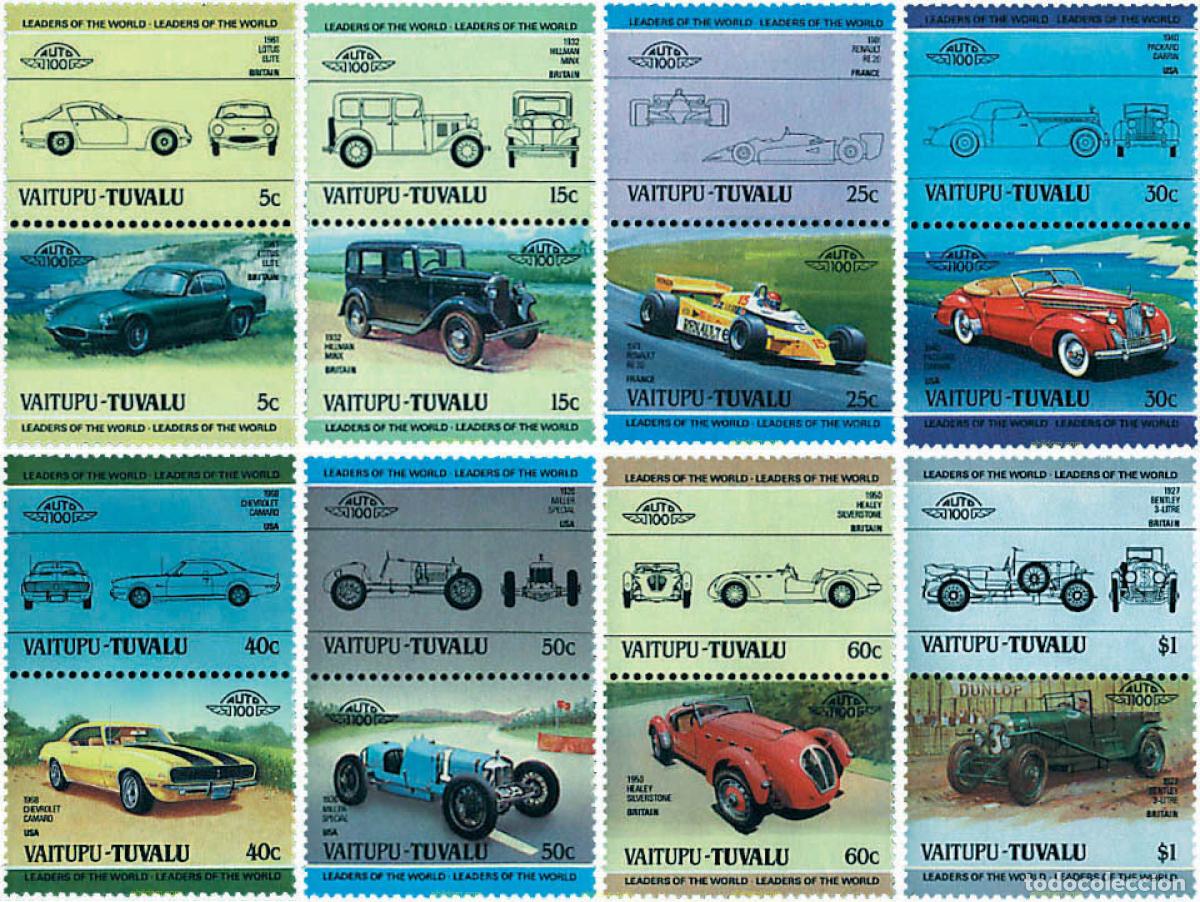 Sellos: 6776 MNH TUVALU. Vaitupu 1984 AUTOMOVILES