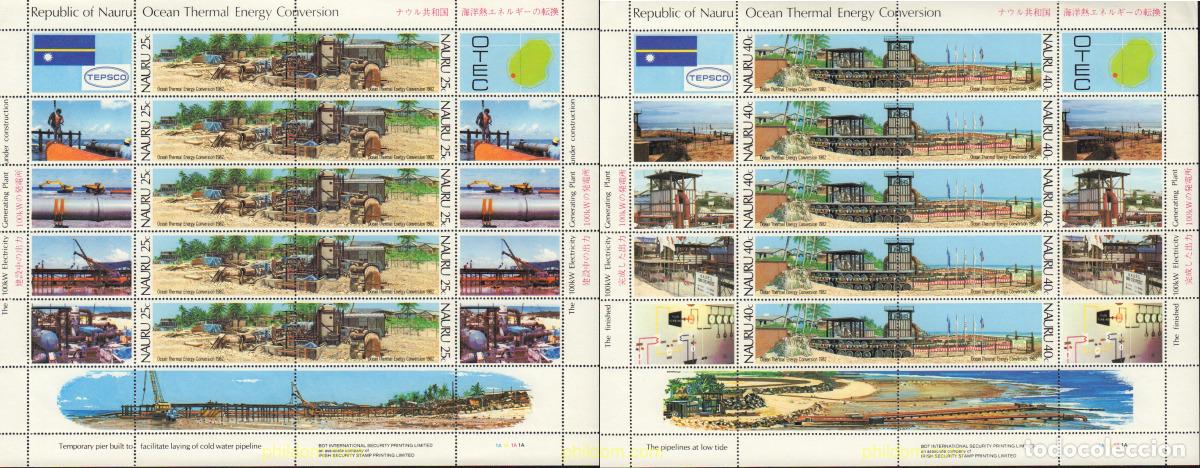 Sellos: 367777 MNH NAURU 1982 CONVERSION DE LA ENERGIA TERMICA DEL OCEANO (OTEC)