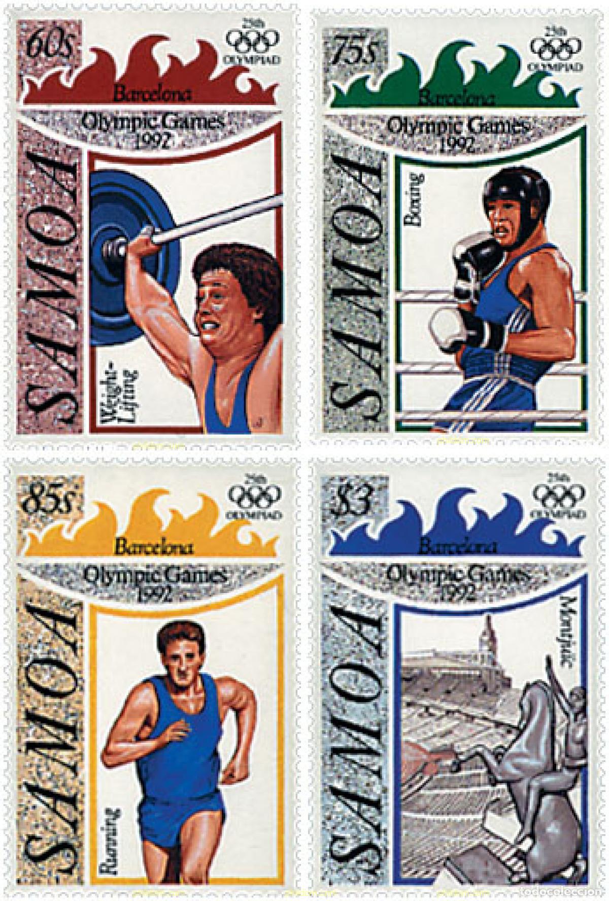 Sellos: 45548 MNH SAMOA 1992 25 JUEGOS OLIMPICOS VERANO BARCELONA 1992