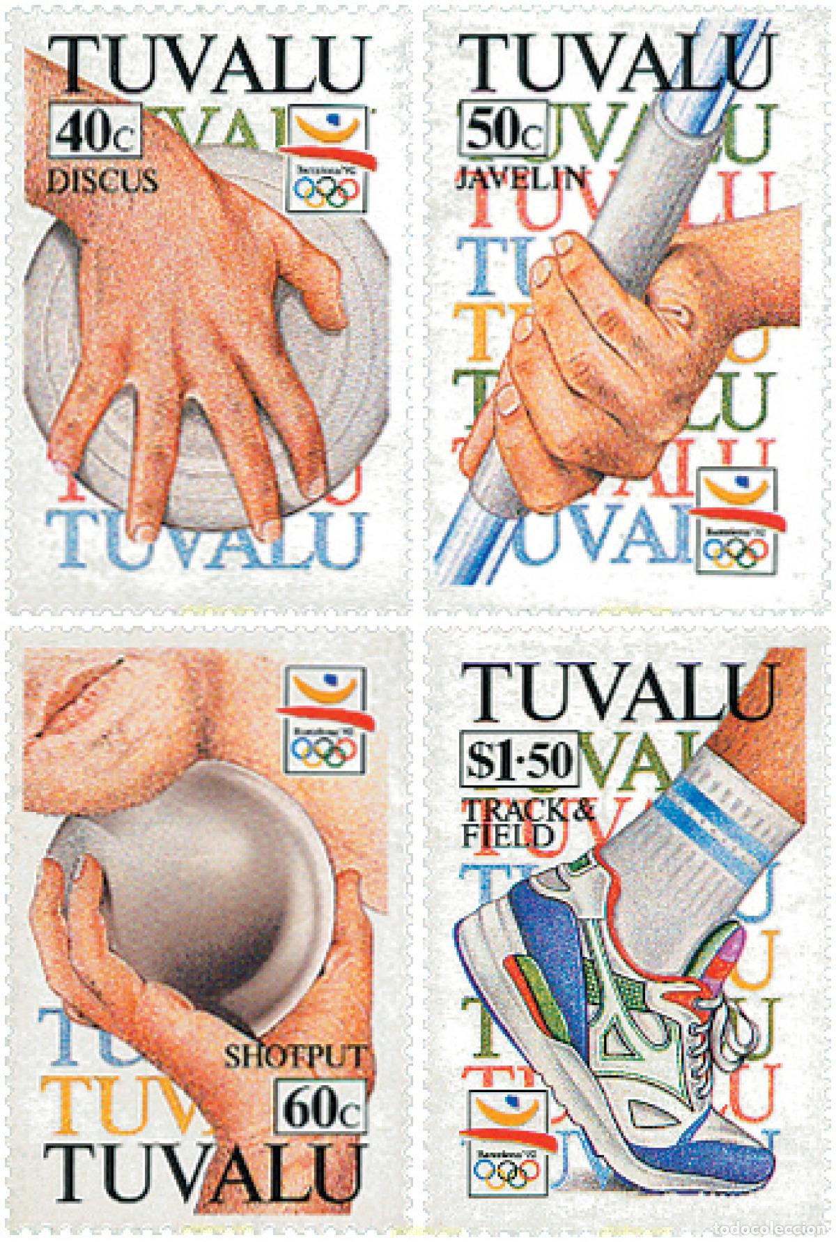 Sellos: 42803 MNH TUVALU 1992 25 JUEGOS OLIMPICOS VERANO BARCELONA 1992