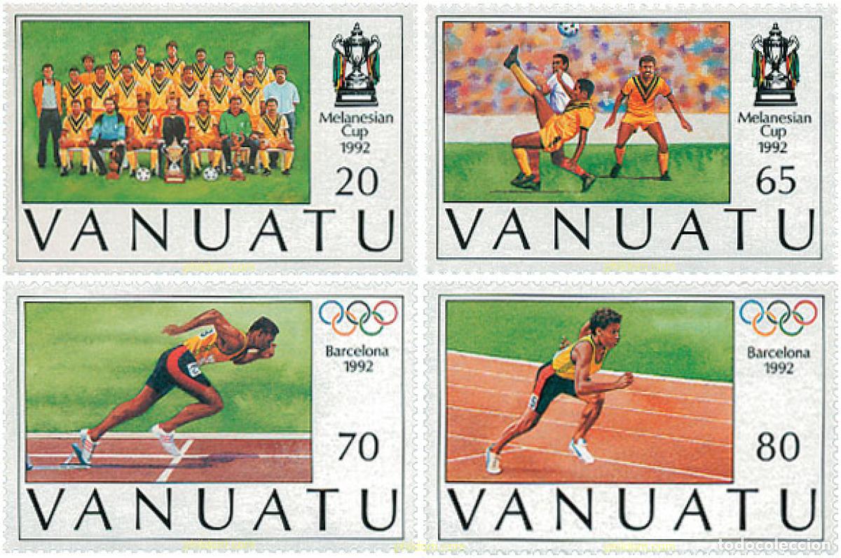 Sellos: 45817 MNH VANUATU 1992 25 JUEGOS OLIMPICOS VERANO BARCELONA 1992 - COPA DE MALASIA DE FUTBOL