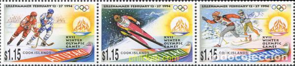 Sellos: 5783 MNH AITUTAKI 1994 17 JUEGOS OLIMPICOS INVIERNO LILLEHAMMER 1994