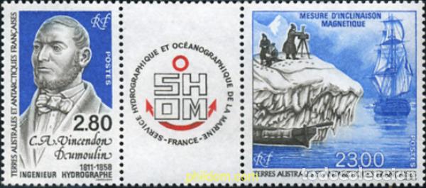 Sellos: 159859 MNH ANTARTIDA FRANCESA 1994 HOMENAJE A ADRIEN VINCENDON DUMOULIN