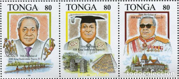 Sellos: 365861 MNH TONGA 1993 75 ANIVERSARIO DE S.M. EL REY TAUFA AHAU TUPOU IV